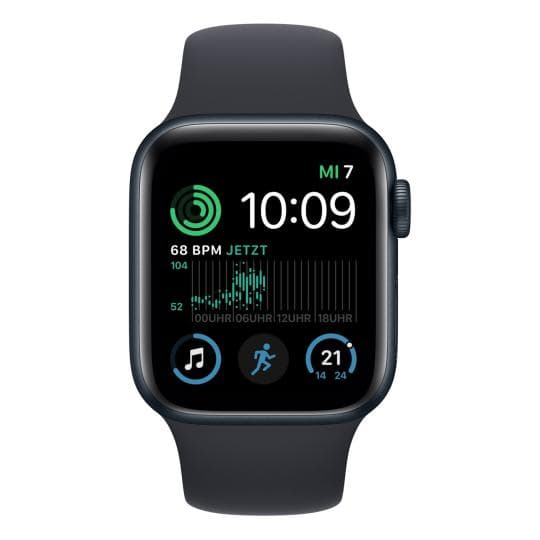 Apple Watch SE 2 GPS + Cellular 40mm Aluminium mitternacht Sportarmband