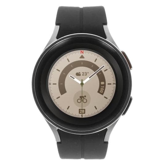Samsung Galaxy Watch5 Pro grey titanium 45mm LTE mit Sport Band schwarz