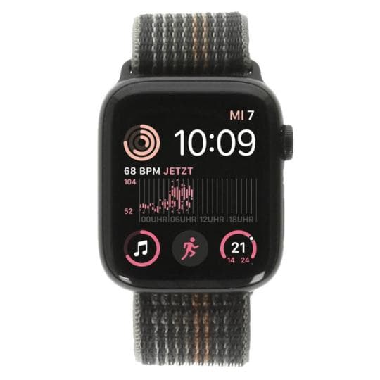 Apple Watch SE 2 GPS 44mm Aluminium mitternacht Sport Loop Mitternacht