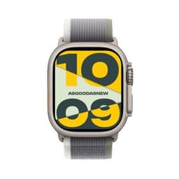 Apple Watch Ultra 2 GPS + Cellular 49mm Titan natur Trail Loop grün/grau S/M