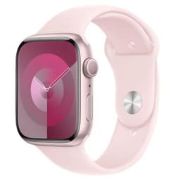 Apple Watch Series 9 GPS + Cellular 41mm Aluminium rosé Sportarmband hellrosa S/M