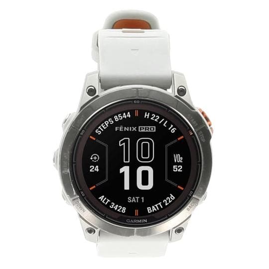 Garmin Fenix 7 Pro Sapphire 47mm QuickFit-Armband nebelgrau/glutorange (010-02777-21)
