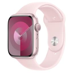 Apple Watch Series 9 GPS + Cellular 45mm Aluminium rosé Sportarmband hellrosa S/M