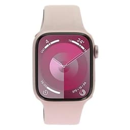 Apple Watch Series 9 GPS 41mm Aluminium rosé Sportarmband hellrosa M/L