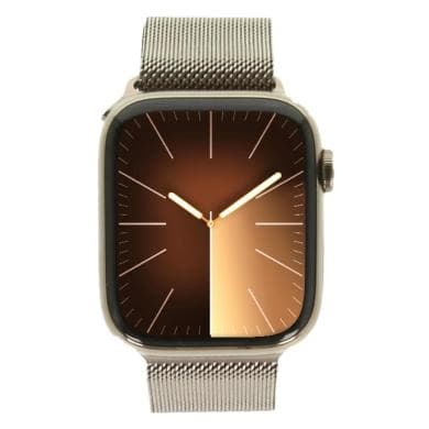 Apple Watch Series 9 GPS + Cellular 45mm Edelstahl gold Milanaise-Armband gold