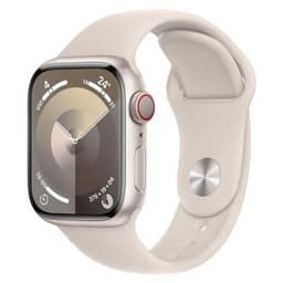Apple Watch Series 9 GPS 41mm Aluminium polarstern Sportarmband polarstern M/L