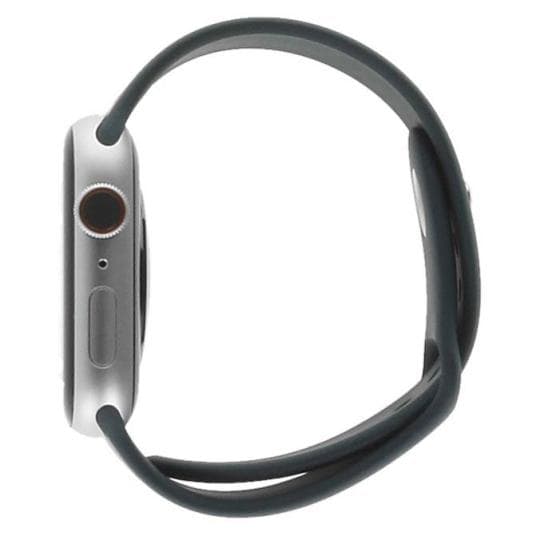 Apple Watch Series 9 GPS 45mm Aluminium silber Sportarmband sturmblau S/M