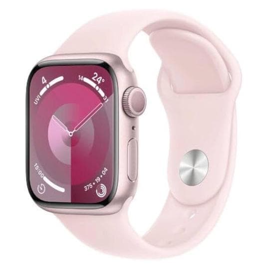 Apple Watch Series 9 GPS + Cellular 41mm Aluminium rosé Sport Loop hellrosa