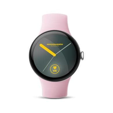 Google Pixel Watch 3 polished silver 41mm Sportarmband rose quartz (Wi-Fi)