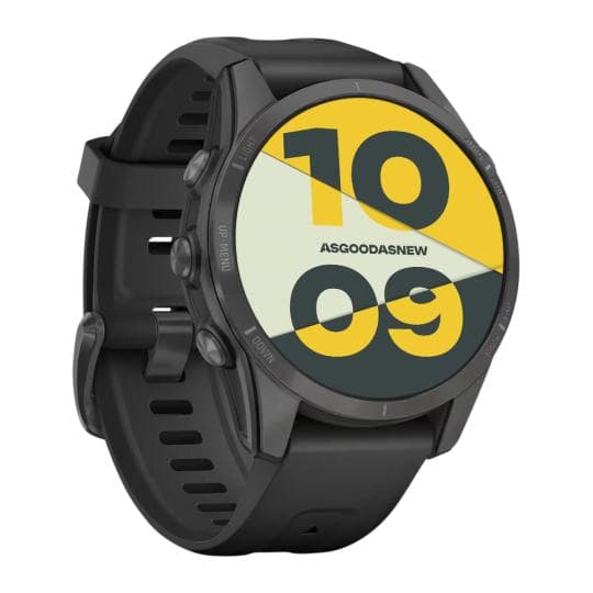 Garmin Epix Pro Gen 2 Sapphire 42mm schwarz/carbongrau Titan QuickFit-Silikonarmband (010-02802-15)
