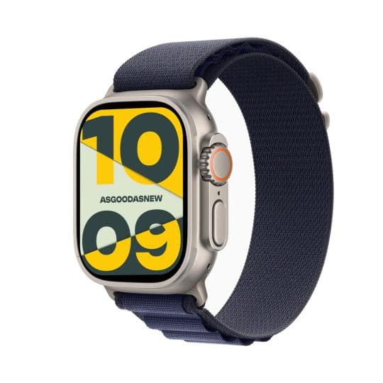 Apple Watch Ultra 2 GPS + Cellular 49mm Titan natur Alpine Loop marine L