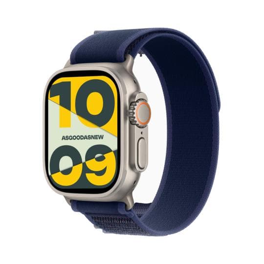 Apple Watch Ultra 2 GPS + Cellular 49mm Titan natur Trail Loop blau S/M