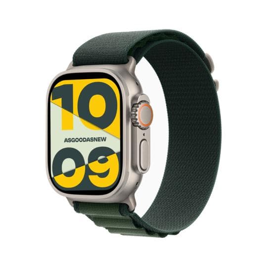 Apple Watch Ultra 2 GPS + Cellular 49mm Titan natur Alpine Loop dunkelgrün M
