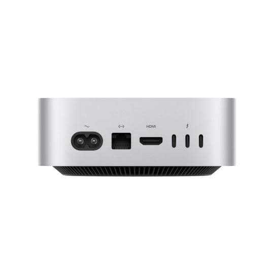 Apple Mac mini 2024 M4 mit Gigabit Ethernet M4 10-Core CPU | 10-Core GPU 512 GB SSD 16 GB silber