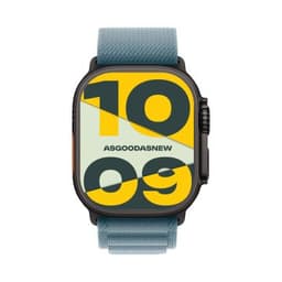 Apple Watch Ultra 3 GPS + Cellular 49mm Titan schwarz Alpine Loop hellblau M