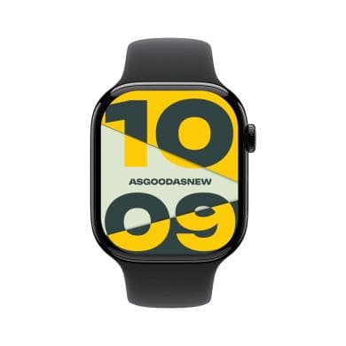 Apple Watch Series 11 GPS 46mm Aluminium diamantschwarz Sportarmband schwarz M/L