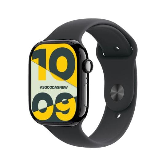 Apple Watch Series 11 GPS 46mm Aluminium diamantschwarz Sportarmband schwarz M/L