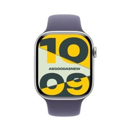 Apple Watch Series 11 GPS + Cellular 46mm Aluminium silber Sportarmband nebelviolett M/L