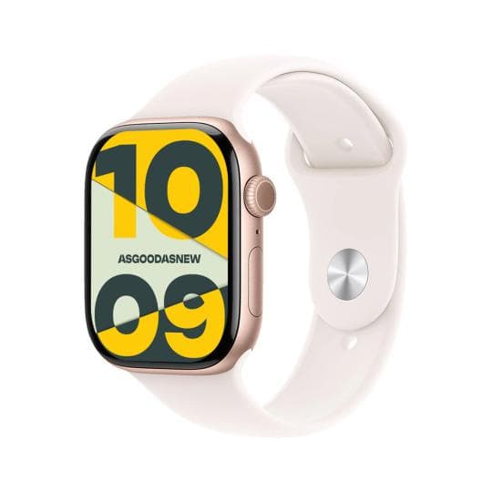 Apple Watch Series 11 GPS + Cellular 42mm Aluminium roségold Sportarmband blassrosa S/M