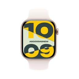 Apple Watch Series 11 GPS + Cellular 46mm Aluminium roségold Sportarmband blassrosa M/L