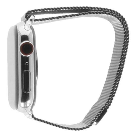 Apple Watch Series 8 GPS Edelstahlgehäuse silber 45mm mit Milanaise-Armband silber