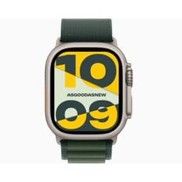 Apple Watch Ultra GPS + Cellular 49mm Titan natur Alpine Loop dunkelgrün M