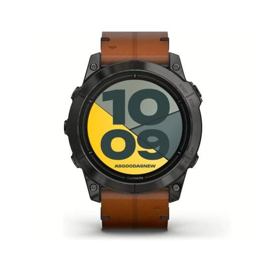 Garmin Epix Pro (Gen 2) Sapphire 51mm schwarz/carbongrau Titan DLC QuickFit-Leder-Armband (010-02804-30)