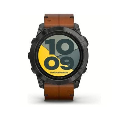 Garmin Epix Pro (Gen 2) Sapphire 51mm schwarz/carbongrau Titan DLC QuickFit-Leder-Armband (010-02804-30)