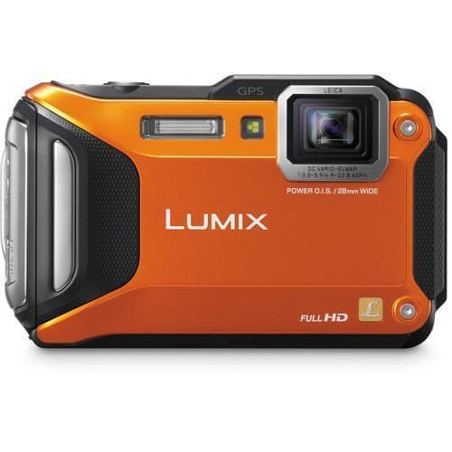 Kompakt Kamera Lumix FT5 - Orange + Panasonic Leica DC Vario Elmar Asphérical 4.9-22.8mm f/3.3-5.9 f/3.3-5.9