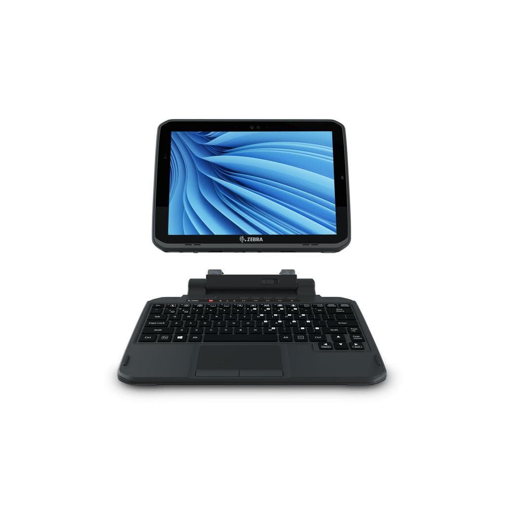 Zebra Tastatur QWERTY Englisch (UK) Wireless mit Hintergrundbeleuchtung Rugged 2-in-1 ET8X keyboard