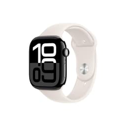 Apple Watch Series 10 (2024) GPS + Cellular 46 mm - Aluminium Diamantschwarz - Sportarmband Polarstern