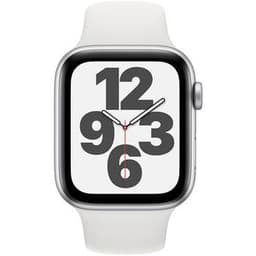 Apple Watch (Series SE) 2020 GPS 44 mm - Aluminium Silber - Sportarmband Weiß