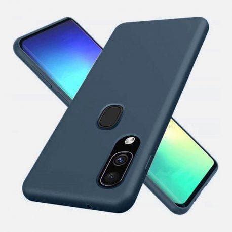 Hülle Galaxy A40 und 2 schutzfolien - Silikon - Blau