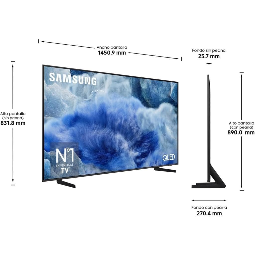 SMART Fernseher Samsung QLED Ultra HD 4K 165 cm TQ65Q8FAAUXXC
