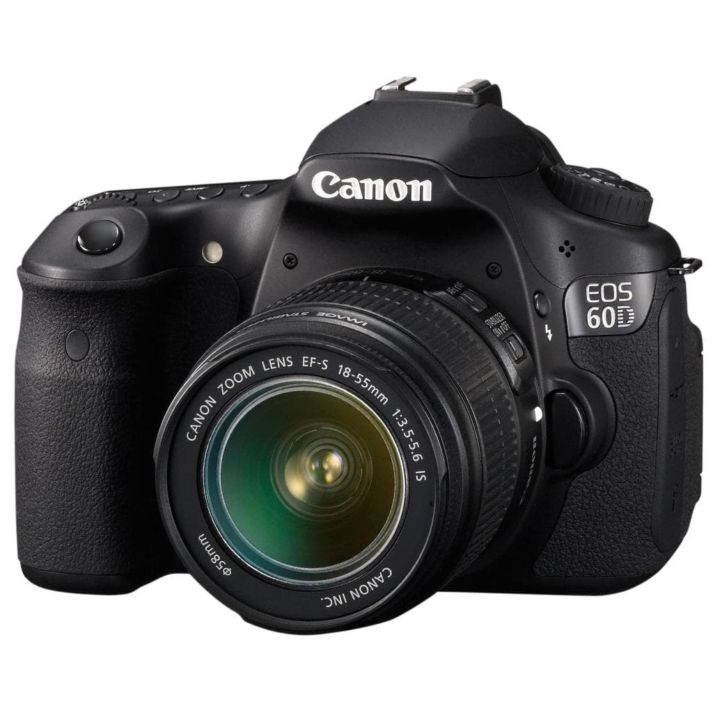 Spiegelreflex EOS 60D - Schwarz + Canon Zoom Lens EF-S 18-55mm f/3.5-5.6 IS f/3.5-5.6