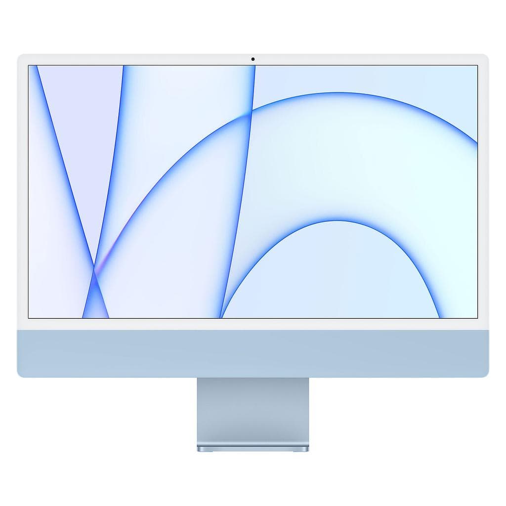 iMac 24" (2021) Apple M1 mit 8‐Core CPU 8-core GPU - 512 GB SSD - 8 GB AZERTY - Französisch Standardglas