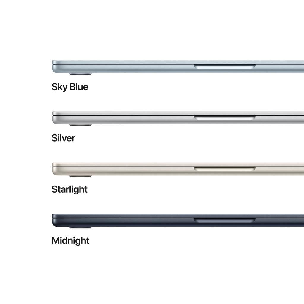 MacBook Air 13" (2025) - Apple M4 mit 10‐Core CPU und 8-core GPU - 16GB RAM - SSD 256GB - Standard-Display - QWERTY - Englisch