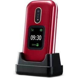 Doro 7080 Dual Sim - Rot/Weiß- Ohne Vertrag