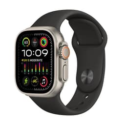 Apple Watch Ultra 2 (2023) GPS + Cellular 49 mm - Titan Titan Natur - Ocean Armband Schwarz