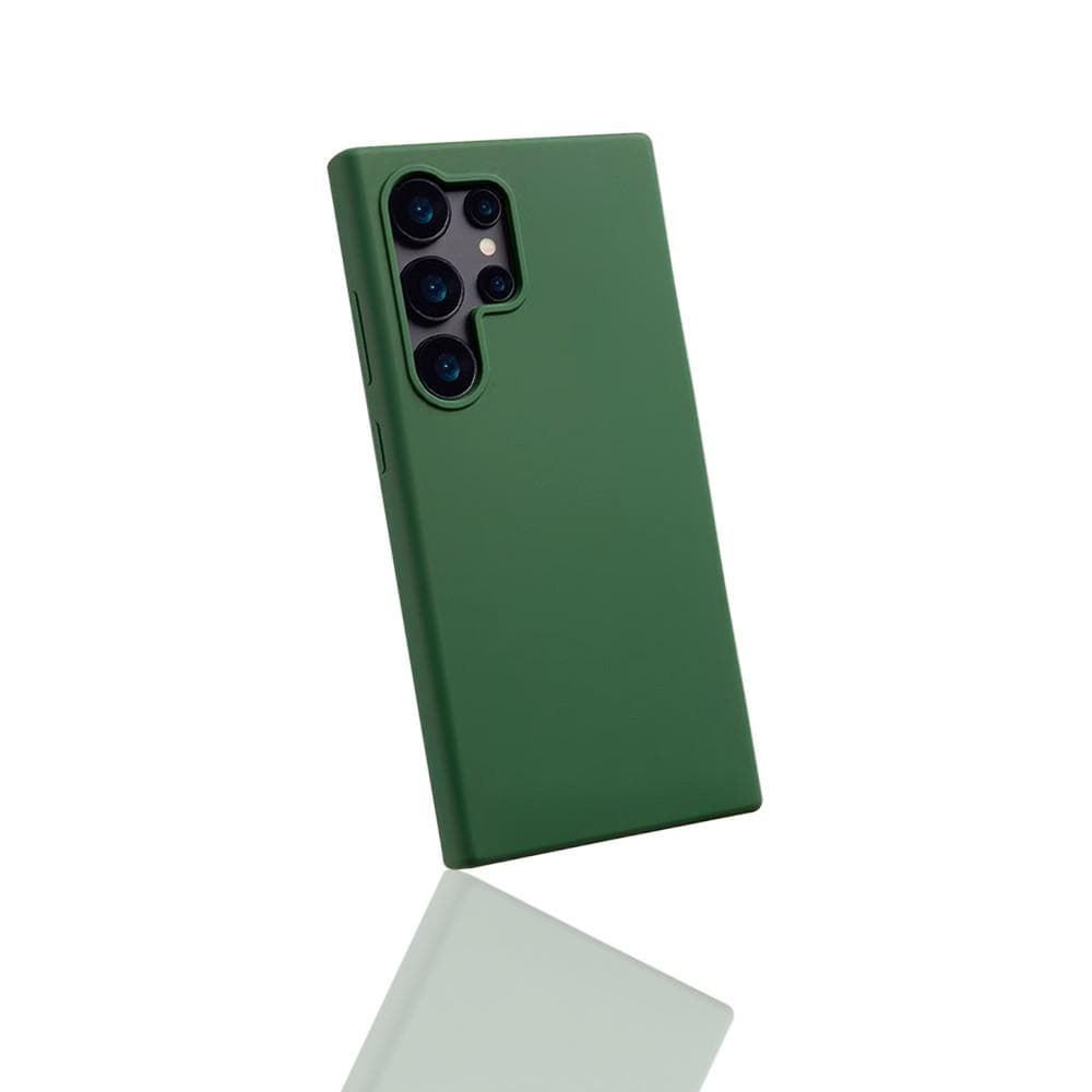 Hülle Galaxy S24 ultra und 2 schutzfolien - Silikon - Grün