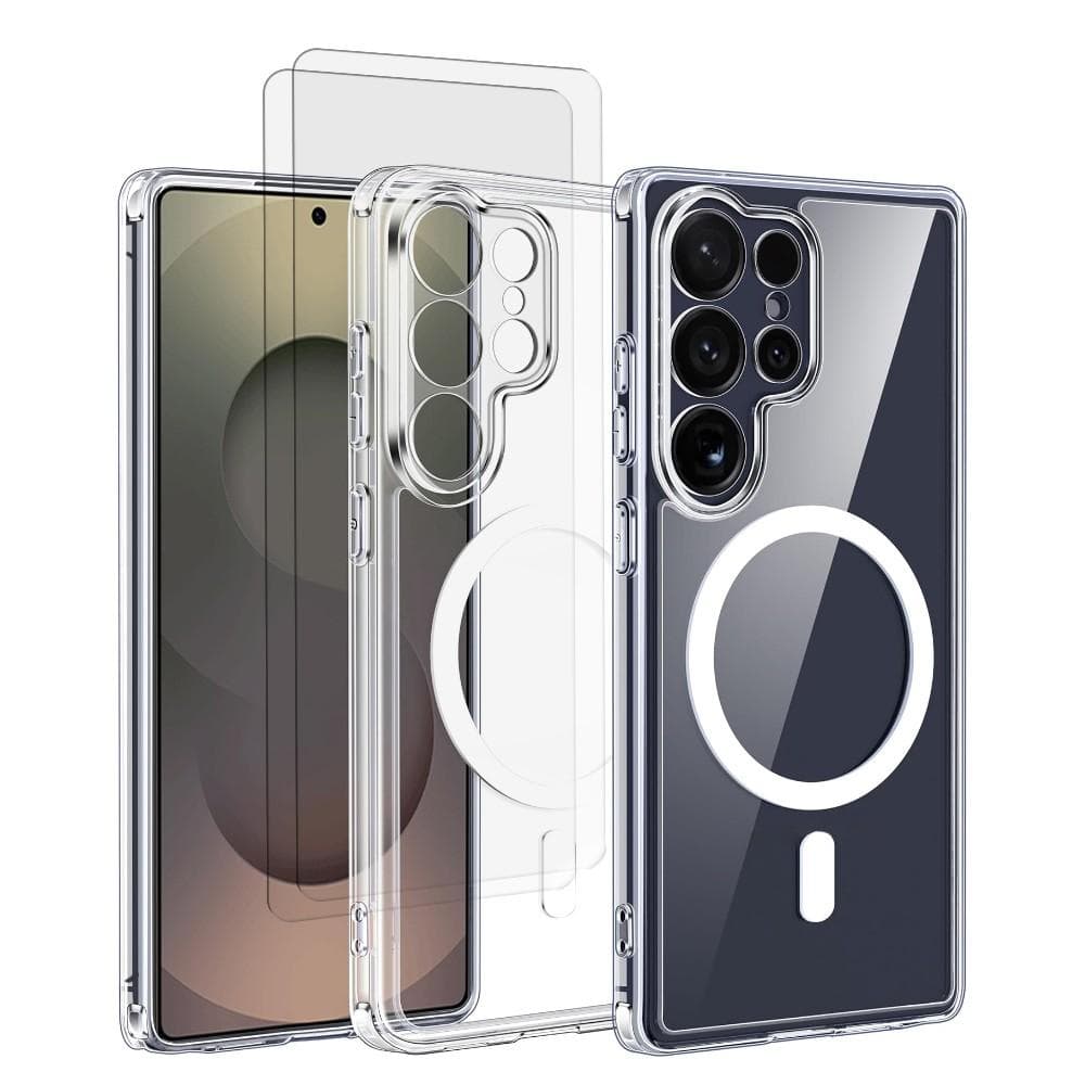 Hülle Galaxy S25 Ultra und 2 schutzfolien - TPU - Transparent