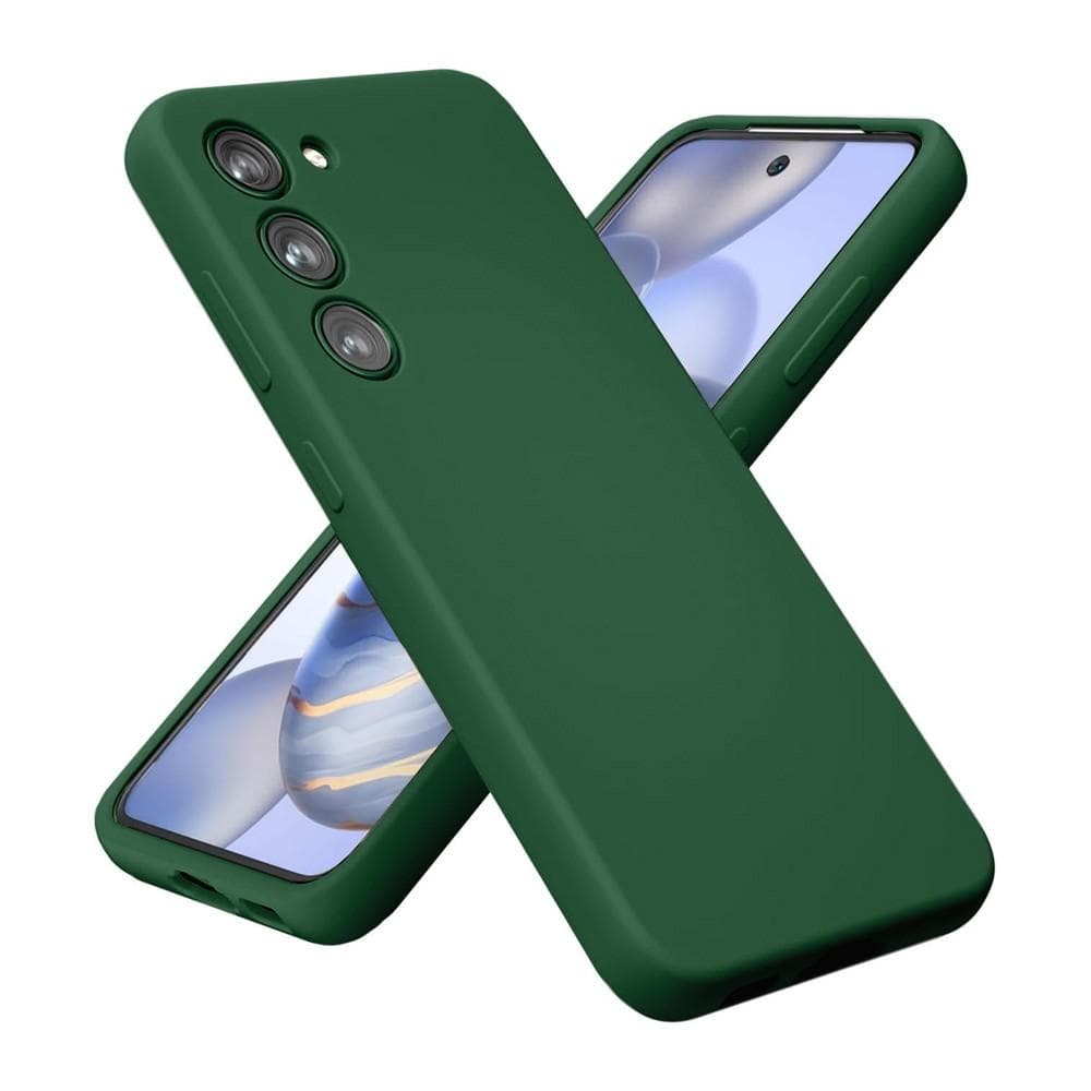 Hülle Galaxy S23 und 2 schutzfolien - Silikon - Grün