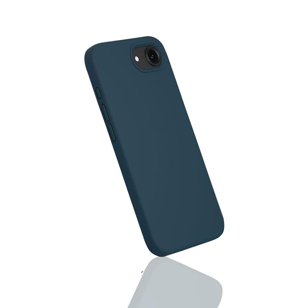 Hülle iPhone 16e und 2 schutzfolien - Silikon - Blau