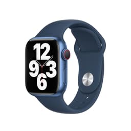 Apple Watch Series 7 (2021) GPS + Cellular 41 mm - Aluminium Blau - Sportarmband Blau