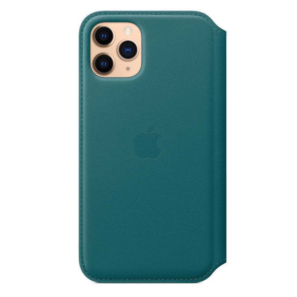 Apple-Folio Hülle iPhone 11 Pro - Leder Blau