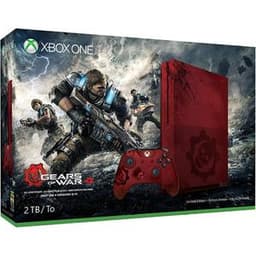 Xbox One S 2000GB - Rot - Limited Edition Gears of War 4 + Gears of War 4