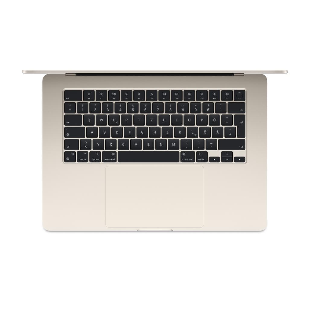MacBook Air 15" (2023) - Apple M2 mit 8‐Core CPU und 10-core GPU - 16GB RAM - SSD 256GB - Standard-Display - QWERTZ - Deutsch