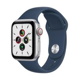 Apple Watch Series SE 1 (2020) GPS + Cellular 40 mm - Aluminium Silber - Sportarmband Blau