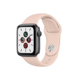 Apple Watch Series 5 (2019) GPS 44 mm - Aluminium Space Grau - Sportarmband Rosé