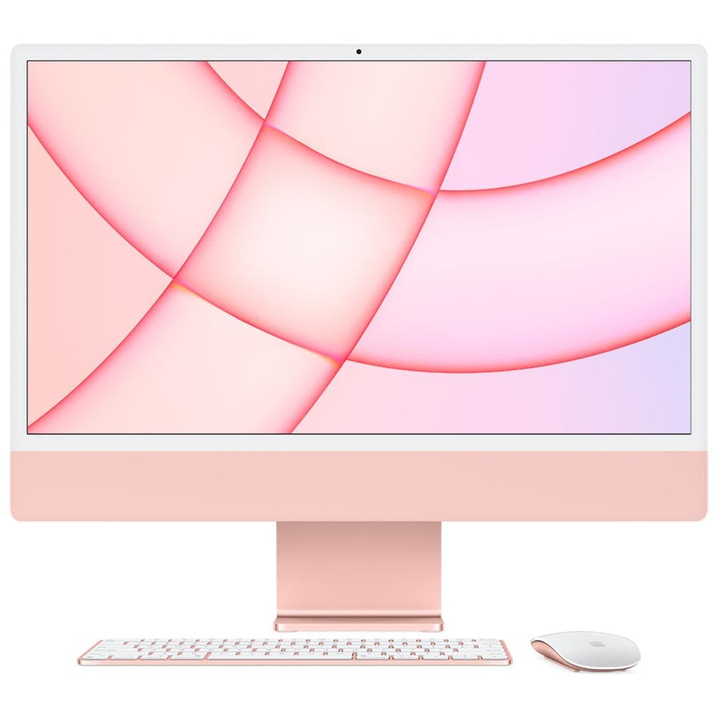 iMac 24" (2021) Apple M1 mit 8‐Core CPU 7-core GPU - 256 GB SSD - 8 GB QWERTZ - Deutsch Standardglas